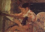 Mary Cassatt Mary is weaving France oil painting artist